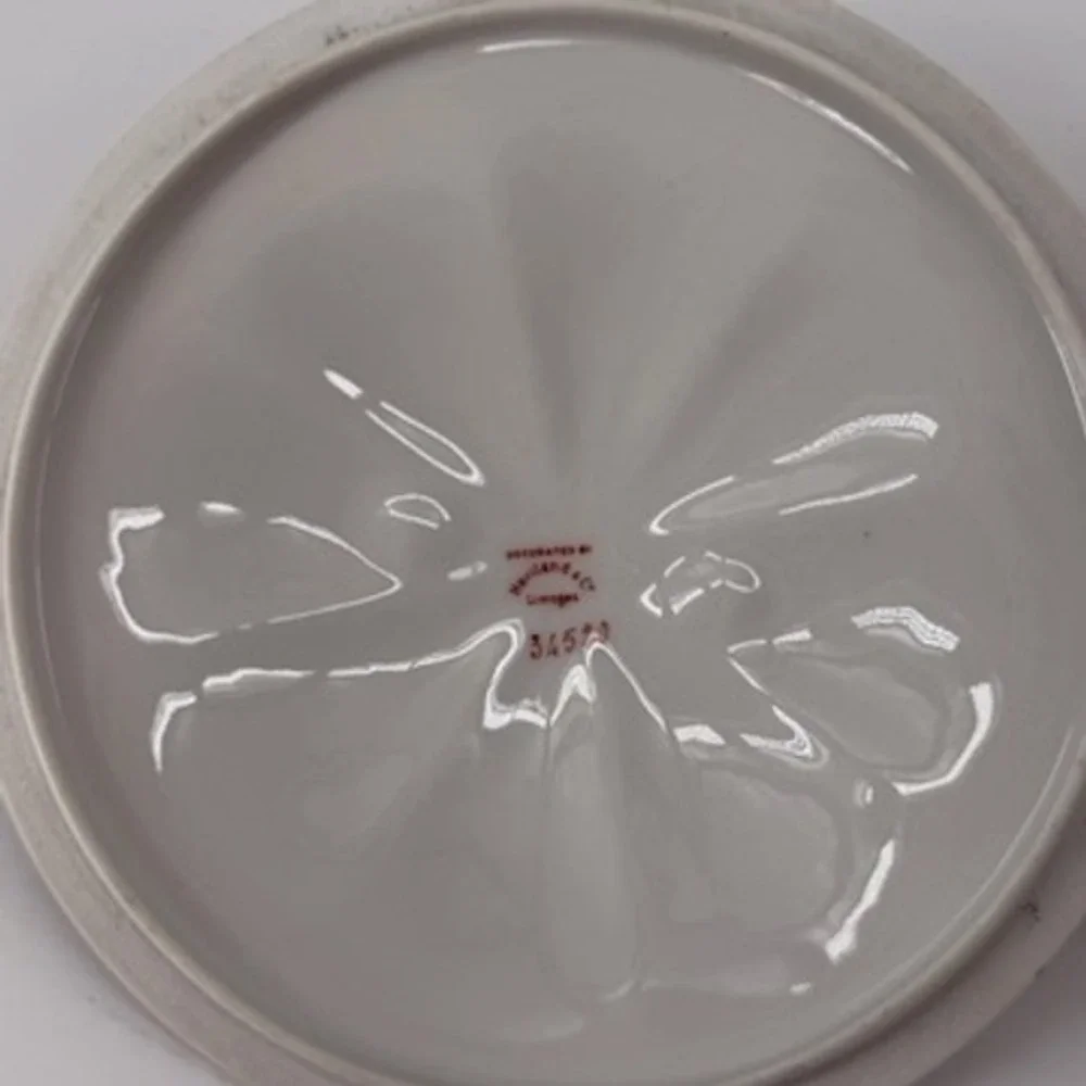 Haviland Limoges France Covered Vegetable Dish Pink Roses Green Gold 34520